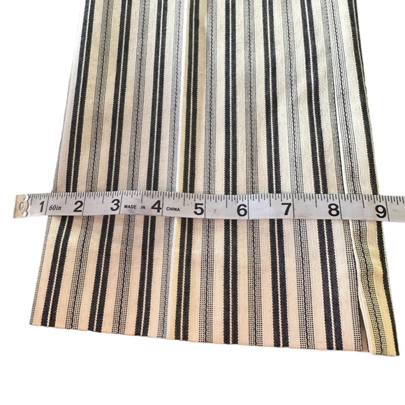 Kenneth Cole Striped Pants Women's Size 6 Black and off White Straight Leg !! - Picture 9 of 14